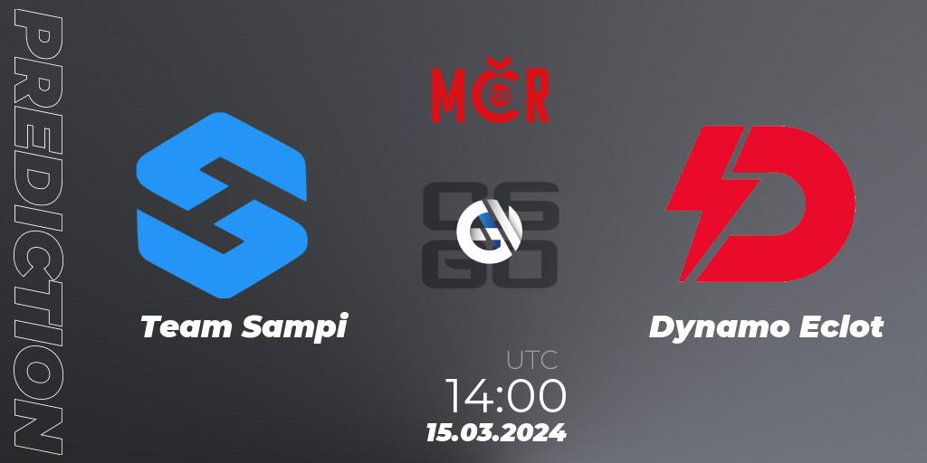 Prognose für das Spiel Team Sampi VS Dynamo Eclot. 15.03.2024 at 14:00. Counter-Strike (CS2) - Tipsport Cup Winter 2024