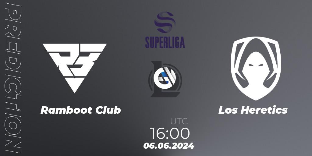 Prognose für das Spiel Ramboot Club VS Los Heretics. 06.06.2024 at 16:00. LoL - LVP Superliga Summer 2024