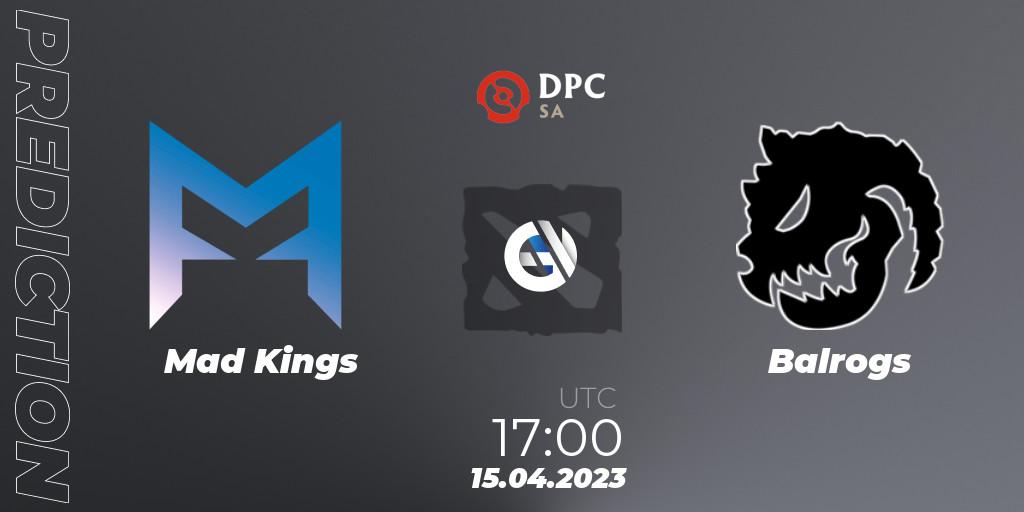 Prognose für das Spiel Mad Kings VS Balrogs. 15.04.23. Dota 2 - DPC 2023 Tour 2: SA Division II (Lower)