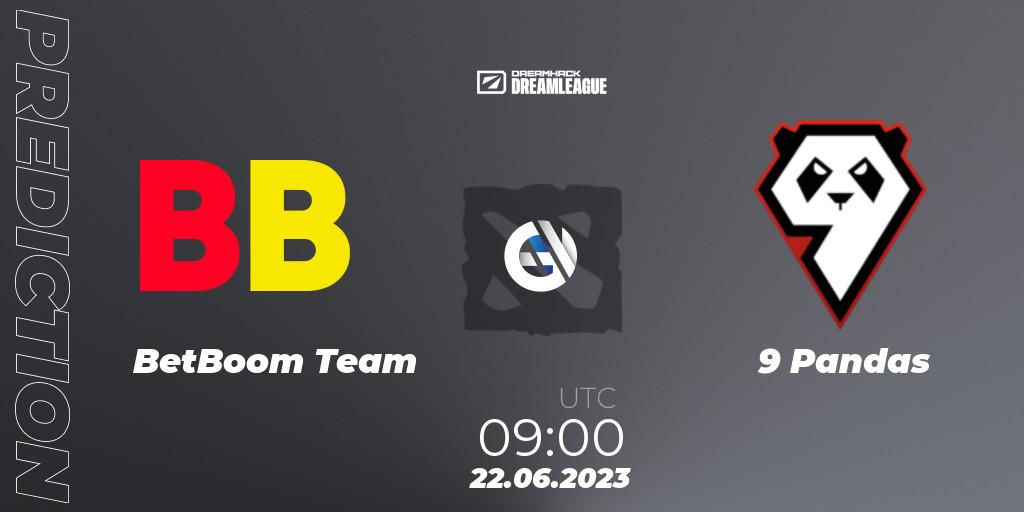 Prognose für das Spiel BetBoom Team VS 9 Pandas. 22.06.23. Dota 2 - DreamLeague Season 20 - Group Stage 2