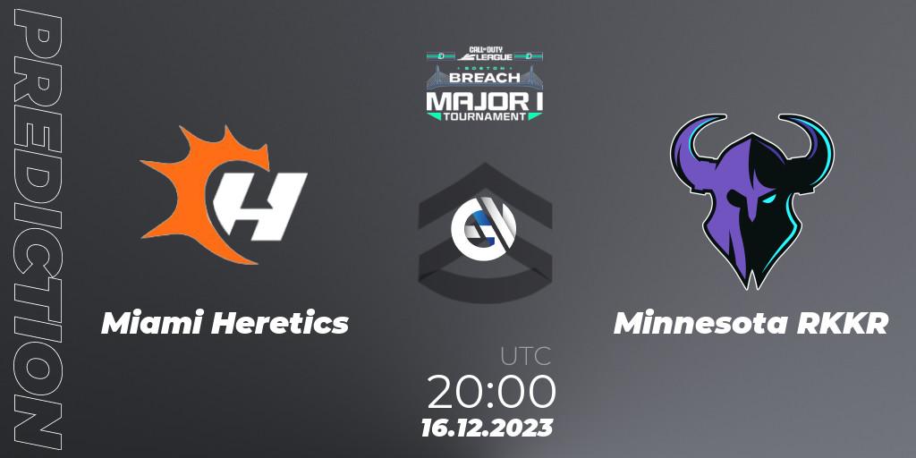 Prognose für das Spiel Miami Heretics VS Minnesota RØKKR. 16.12.2023 at 20:00. Call of Duty - Call of Duty League 2024: Stage 1 Major Qualifiers