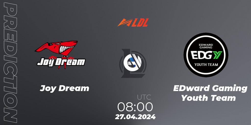 Prognose für das Spiel Joy Dream VS EDward Gaming Youth Team. 27.04.24. LoL - LDL 2024 - Stage 2