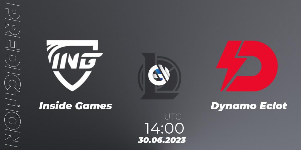 Prognose für das Spiel Inside Games VS Dynamo Eclot. 06.06.2023 at 17:00. LoL - Hitpoint Masters Summer 2023 - Group Stage