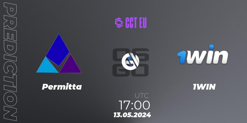 Prognose für das Spiel Permitta VS 1WIN. 13.05.2024 at 17:10. Counter-Strike (CS2) - CCT Season 2 European Series #3