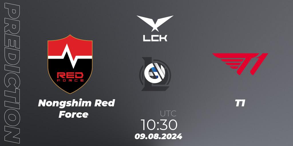 Prognose für das Spiel Nongshim Red Force VS T1. 09.08.2024 at 10:30. LoL - LCK Summer 2024 Group Stage