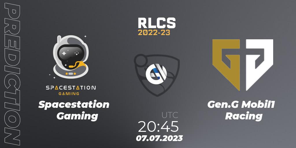Prognose für das Spiel Spacestation Gaming VS Gen.G Mobil1 Racing. 07.07.23. Rocket League - RLCS 2022-23 Spring Major