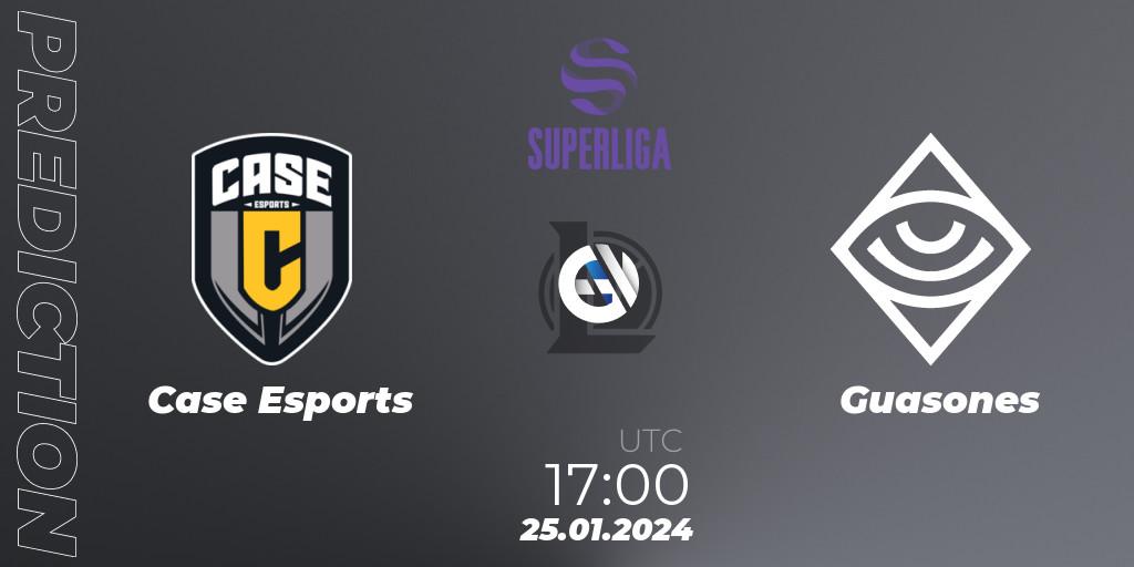 Prognose für das Spiel Case Esports VS Guasones. 25.01.2024 at 17:00. LoL - Superliga Spring 2024 - Group Stage