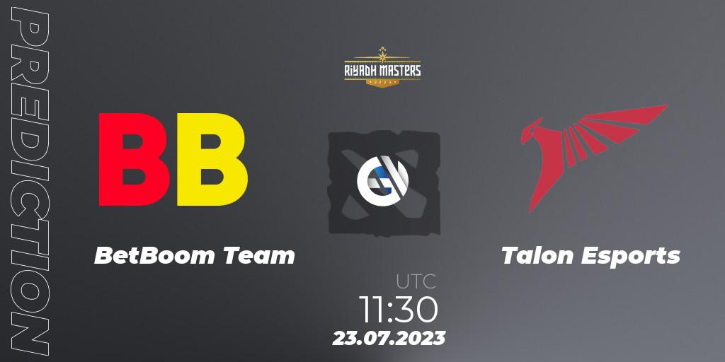 Prognose für das Spiel BetBoom Team VS Talon Esports. 23.07.2023 at 11:32. Dota 2 - Riyadh Masters 2023 - Group Stage