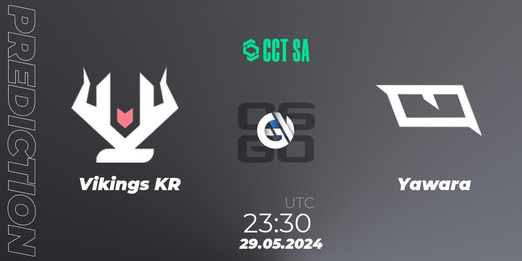 Prognose für das Spiel Vikings KR VS Yawara. 30.05.2024 at 00:25. Counter-Strike (CS2) - CCT Season 2 South America Series 1