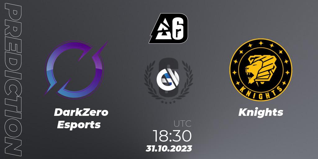 Prognose für das Spiel DarkZero Esports VS Knights. 31.10.2023 at 18:30. Rainbow Six - BLAST Major USA 2023
