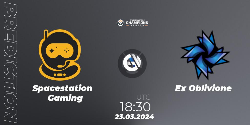 Prognose für das Spiel Spacestation Gaming VS Ex Oblivione. 23.03.24. Overwatch - Overwatch Champions Series 2024 - EMEA Stage 1 Main Event