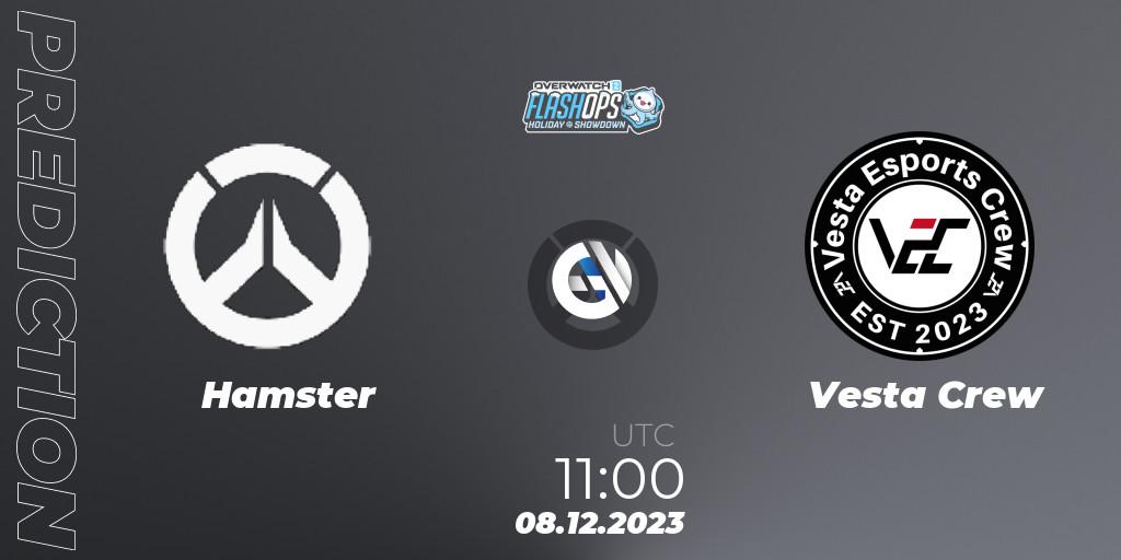 Prognose für das Spiel Hamster VS Vesta Crew. 08.12.2023 at 11:00. Overwatch - Flash Ops Holiday Showdown - APAC Finals