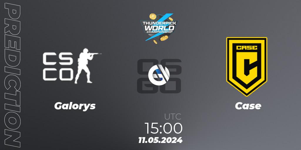 Prognose für das Spiel Galorys VS Case. 11.05.2024 at 15:00. Counter-Strike (CS2) - Thunderpick World Championship 2024: South American Series #1