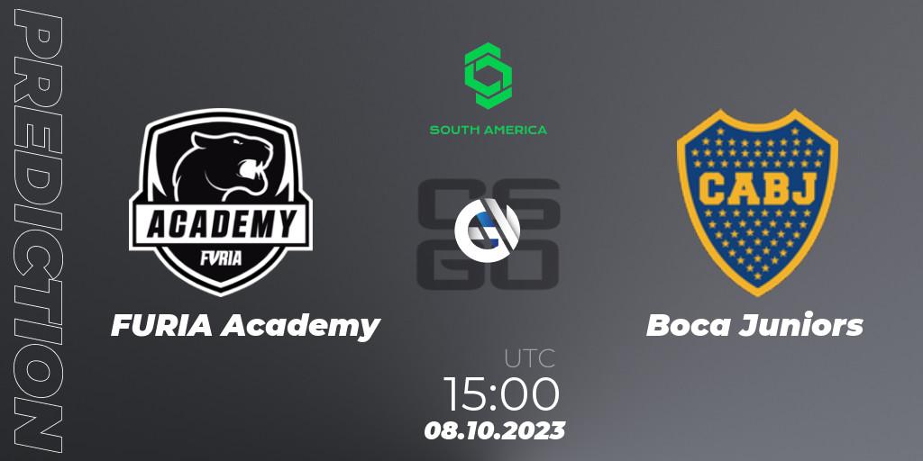 Prognose für das Spiel FURIA Academy VS Boca Juniors. 08.10.23. CS2 (CS:GO) - CCT South America Series #12