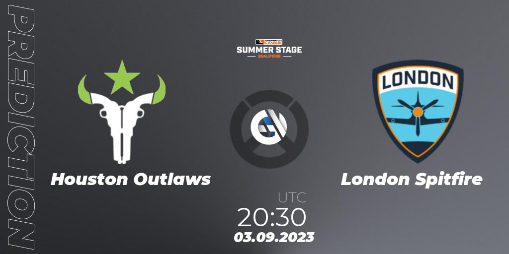Prognose für das Spiel Houston Outlaws VS London Spitfire. 03.09.23. Overwatch - Overwatch League 2023 - Summer Stage Qualifiers