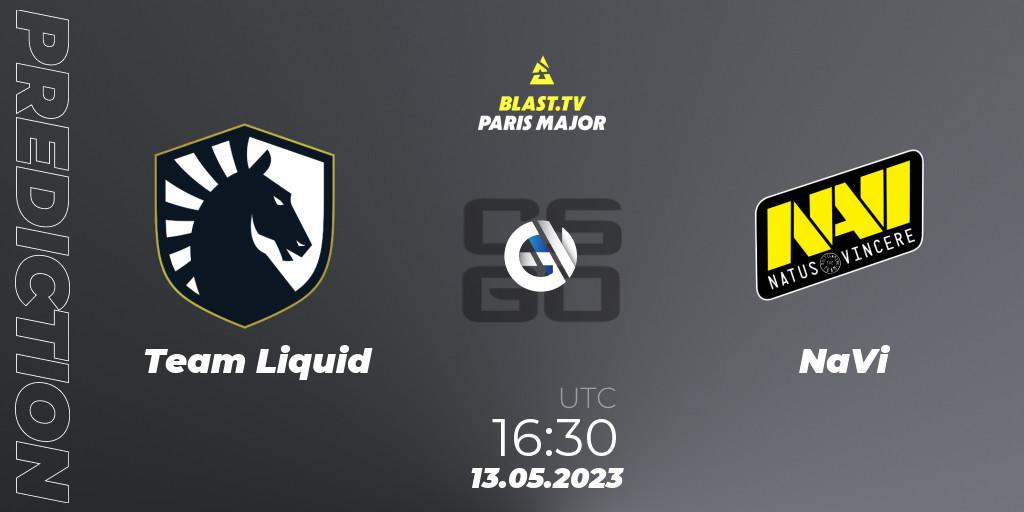 Prognose für das Spiel Team Liquid VS NaVi. 13.05.23. CS2 (CS:GO) - BLAST Paris Major 2023