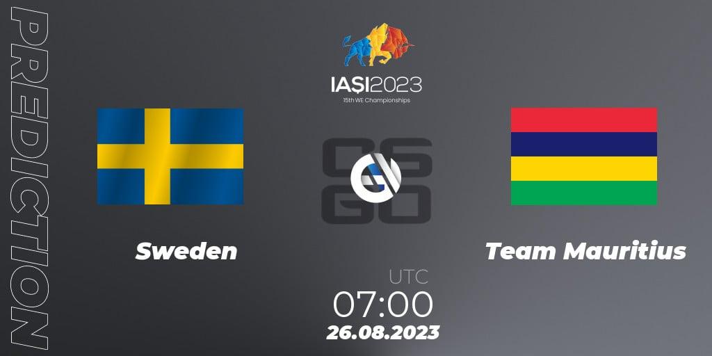 Prognose für das Spiel Sweden VS Team Mauritius. 26.08.2023 at 11:30. Counter-Strike (CS2) - IESF World Esports Championship 2023