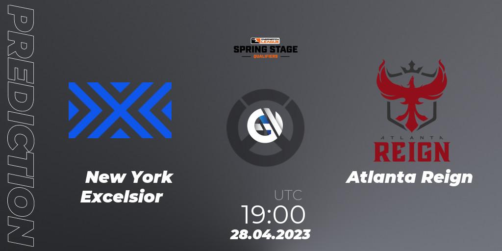 Prognose für das Spiel New York Excelsior VS Atlanta Reign. 28.04.23. Overwatch - OWL Stage Qualifiers Spring 2023 West