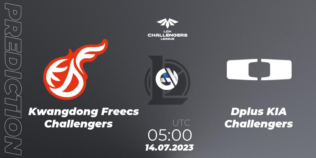 Prognose für das Spiel Kwangdong Freecs Challengers VS Dplus KIA Challengers. 14.07.2023 at 05:00. LoL - LCK Challengers League 2023 Summer - Group Stage