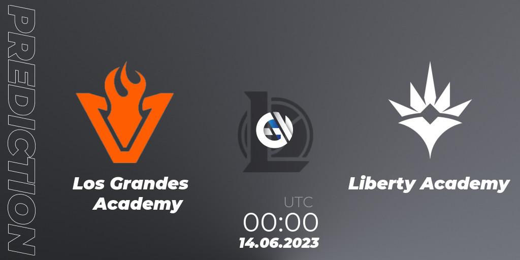 Prognose für das Spiel Los Grandes Academy VS Liberty Academy. 14.06.23. LoL - CBLOL Academy Split 2 2023 - Group Stage