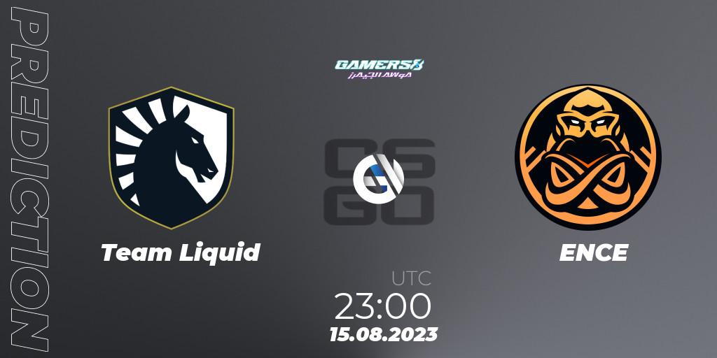 Prognose für das Spiel Team Liquid VS ENCE. 16.08.23. CS2 (CS:GO) - Gamers8 2023