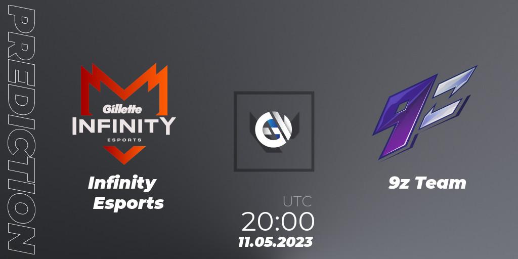 Prognose für das Spiel Infinity Esports VS 9z Team. 11.05.23. VALORANT - VALORANT Challengers 2023: LAS Split 2 - Regular Season