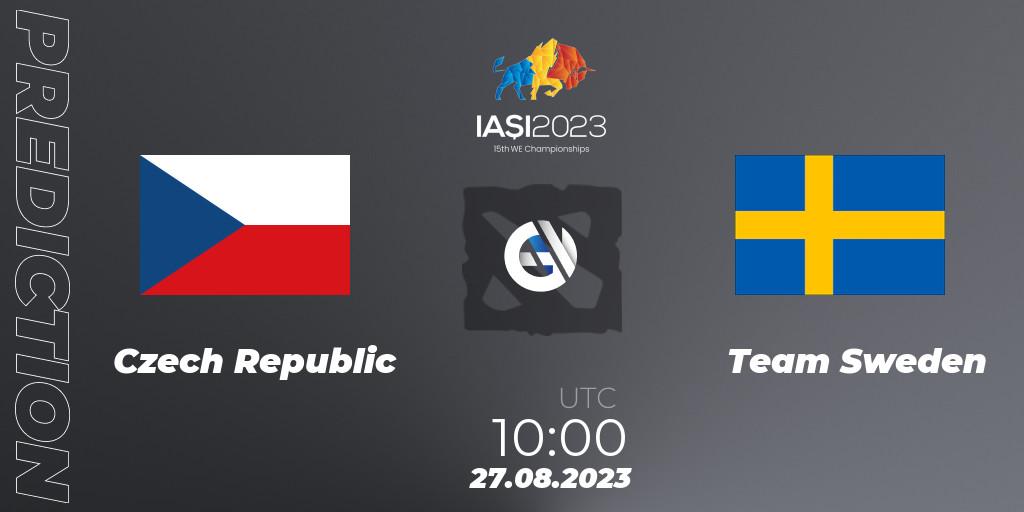 Prognose für das Spiel Czech Republic VS Team Sweden. 27.08.23. Dota 2 - IESF World Championship 2023