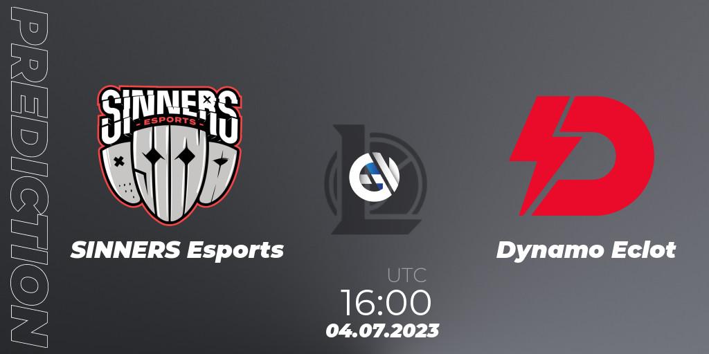 Prognose für das Spiel SINNERS Esports VS Dynamo Eclot. 09.06.23. LoL - Hitpoint Masters Summer 2023 - Group Stage