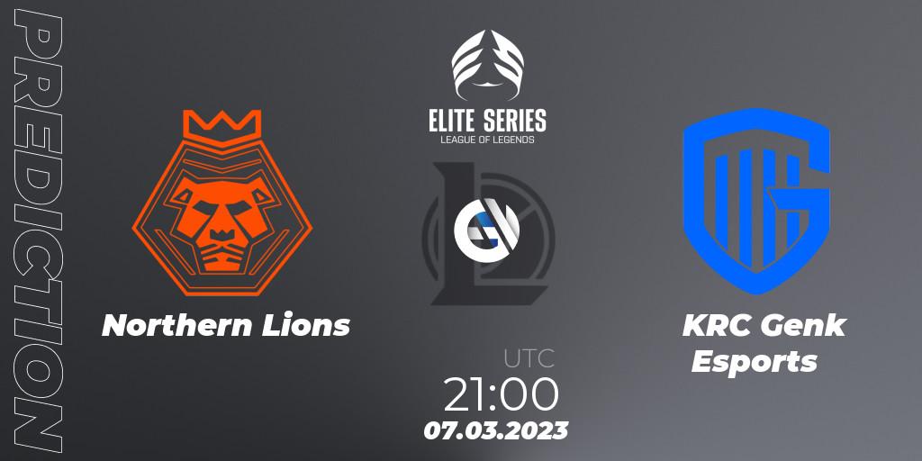 Prognose für das Spiel Northern Lions VS KRC Genk Esports. 07.03.2023 at 21:00. LoL - Elite Series Spring 2023 - Group Stage