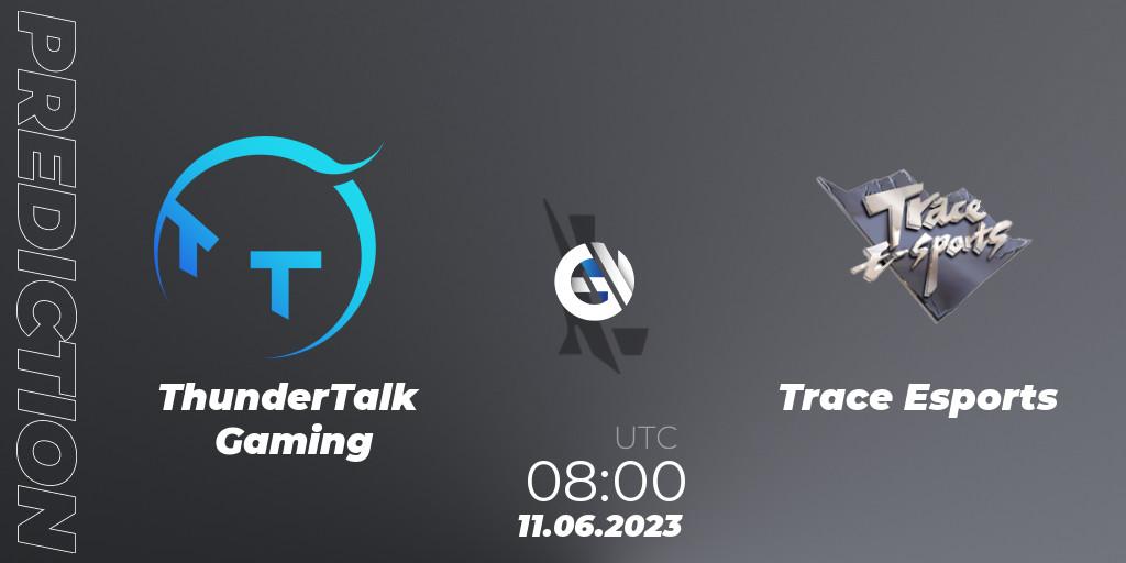 Prognose für das Spiel ThunderTalk Gaming VS Trace Esports. 11.06.23. Wild Rift - WRL Asia 2023 - Season 1 - Regular Season