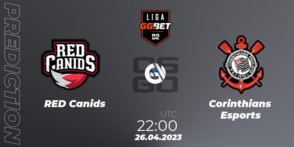 Prognose für das Spiel RED Canids VS Corinthians Esports. 26.04.23. CS2 (CS:GO) - Dust2 Brasil Liga Season 1
