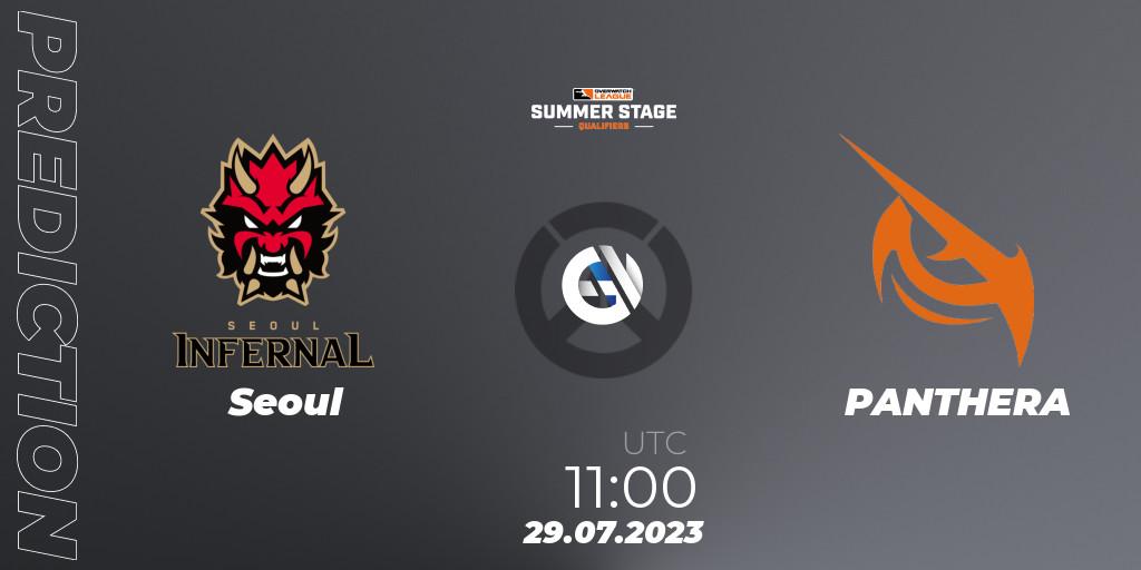 Prognose für das Spiel Seoul VS PANTHERA. 29.07.23. Overwatch - Overwatch League 2023 - Summer Stage Qualifiers