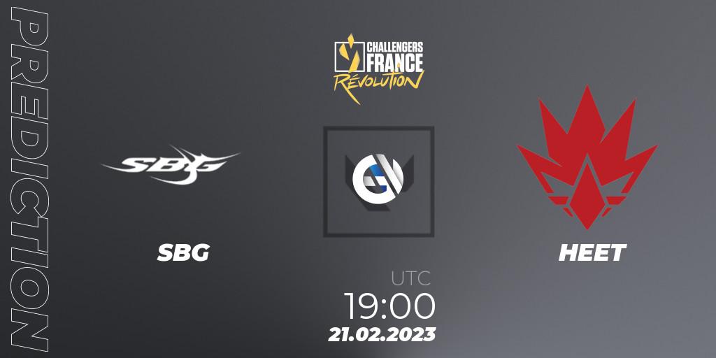 Prognose für das Spiel SBG VS HEET. 21.02.23. VALORANT - VALORANT Challengers 2023 France: Revolution Split 1