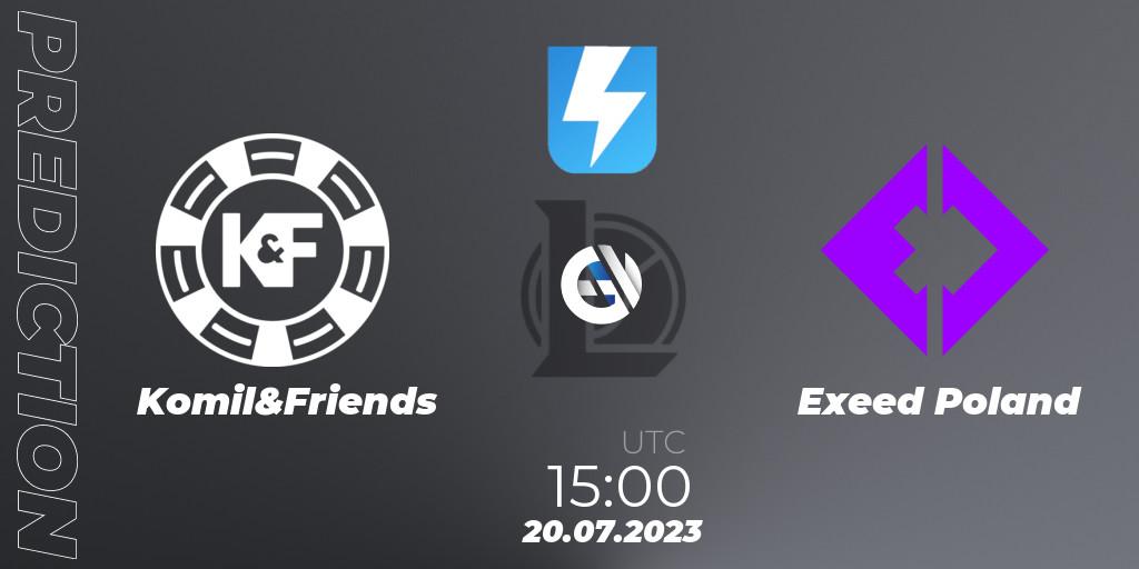 Prognose für das Spiel Komil&Friends VS Exeed Poland. 11.07.23. LoL - Ultraliga Season 10 2023 Regular Season