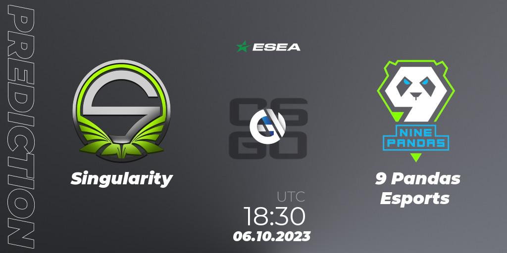 Prognose für das Spiel Singularity VS 9 Pandas Esports. 06.10.23. CS2 (CS:GO) - ESEA Advanced Season 46 Europe