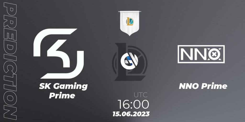 Prognose für das Spiel SK Gaming Prime VS NNO Prime. 15.06.23. LoL - Prime League Summer 2023 - Group Stage