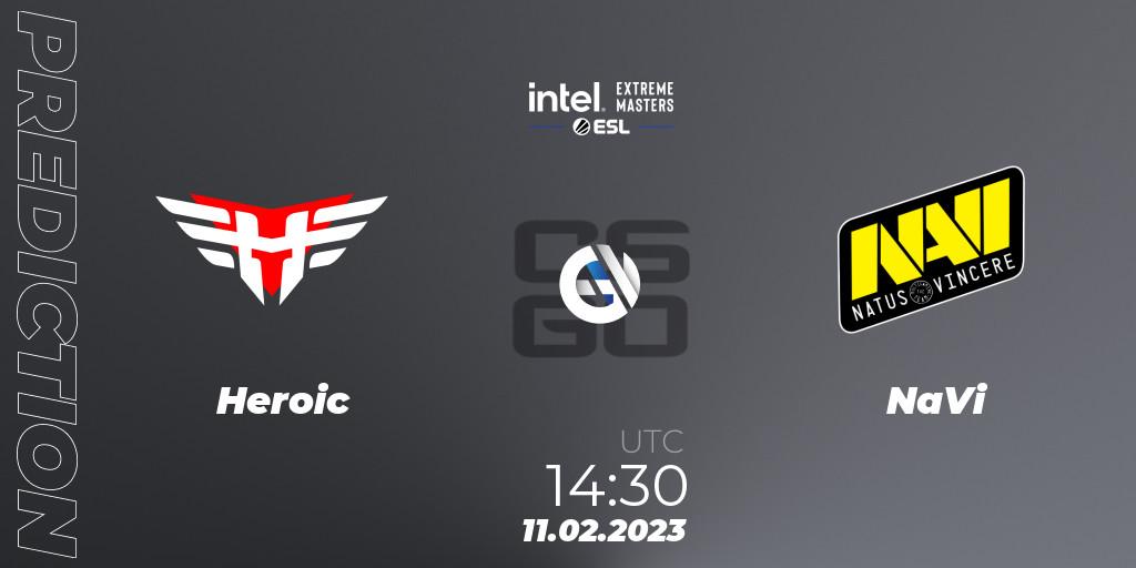 Prognose für das Spiel Heroic VS NaVi. 11.02.23. CS2 (CS:GO) - IEM Katowice 2023