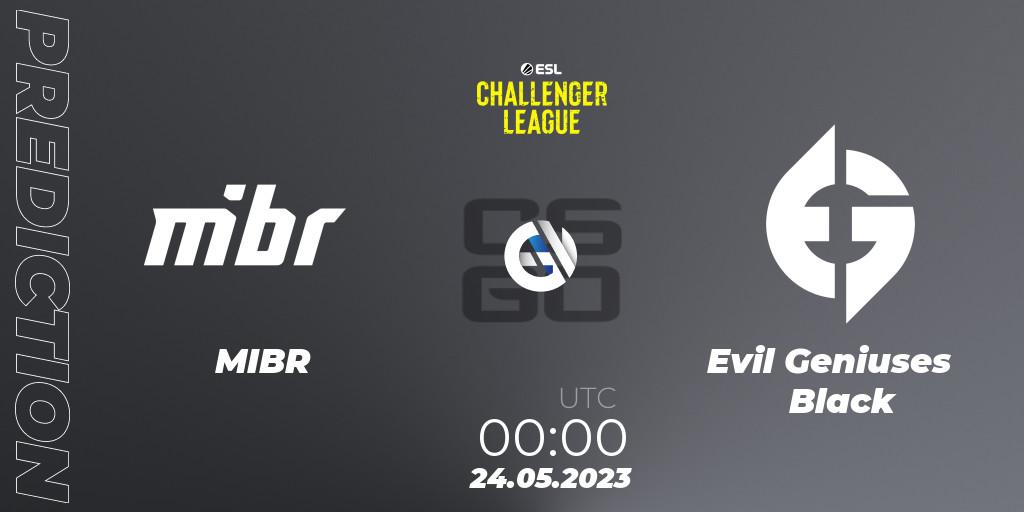 Prognose für das Spiel MIBR VS Evil Geniuses Black. 24.05.23. CS2 (CS:GO) - ESL Challenger League Season 45: North America
