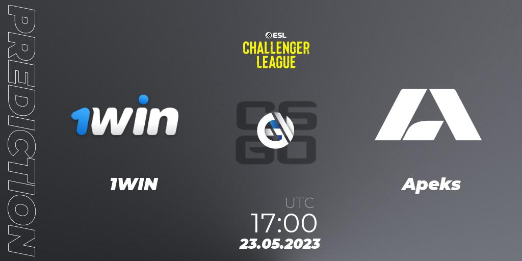 Prognose für das Spiel 1WIN VS Apeks. 23.05.23. CS2 (CS:GO) - ESL Challenger League Season 45: Europe