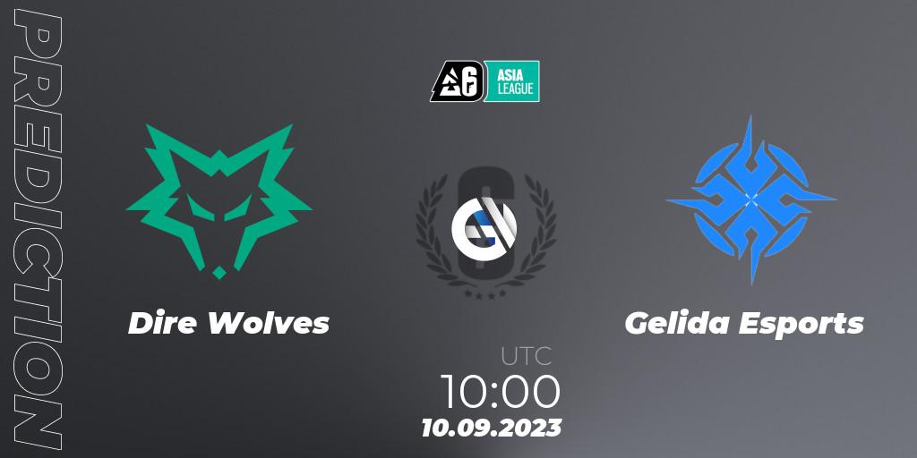 Prognose für das Spiel Dire Wolves VS Gelida Esports. 10.09.23. Rainbow Six - SEA League 2023 - Stage 2