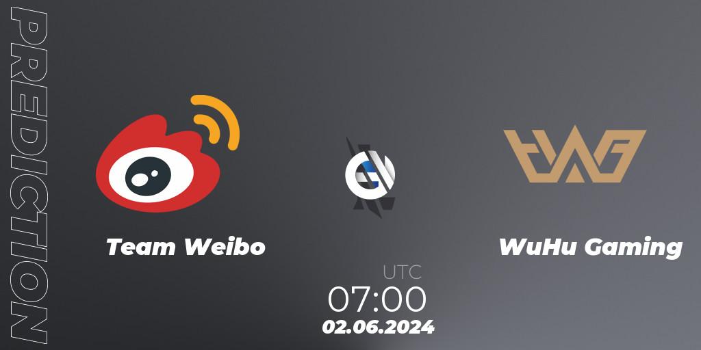 Prognose für das Spiel Team Weibo VS WuHu Gaming. 02.06.2024 at 07:00. Wild Rift - Wild Rift Super League Summer 2024 - 5v5 Tournament Group Stage