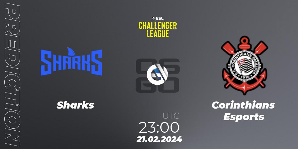 Prognose für das Spiel Sharks VS Corinthians Esports. 22.02.2024 at 00:00. Counter-Strike (CS2) - ESL Challenger League Season 47: South America