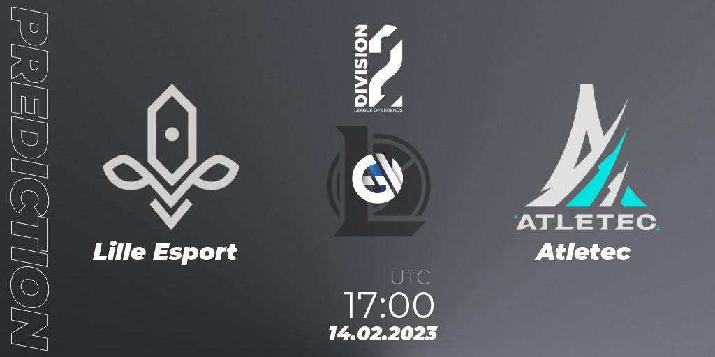 Prognose für das Spiel Lille Esport VS Atletec. 14.02.2023 at 17:00. LoL - LFL Division 2 Spring 2023 - Group Stage