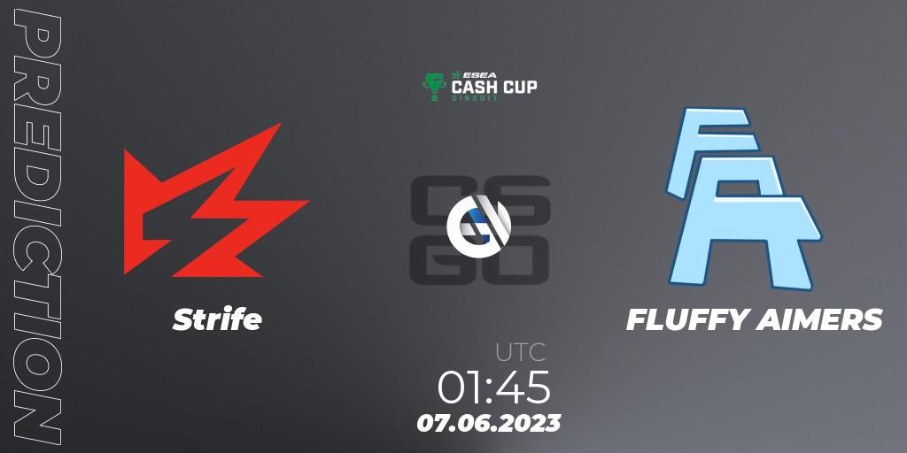 Prognose für das Spiel Strife VS FLUFFY AIMERS. 07.06.23. CS2 (CS:GO) - ESEA Cash Cup Circuit Season 1 Finals