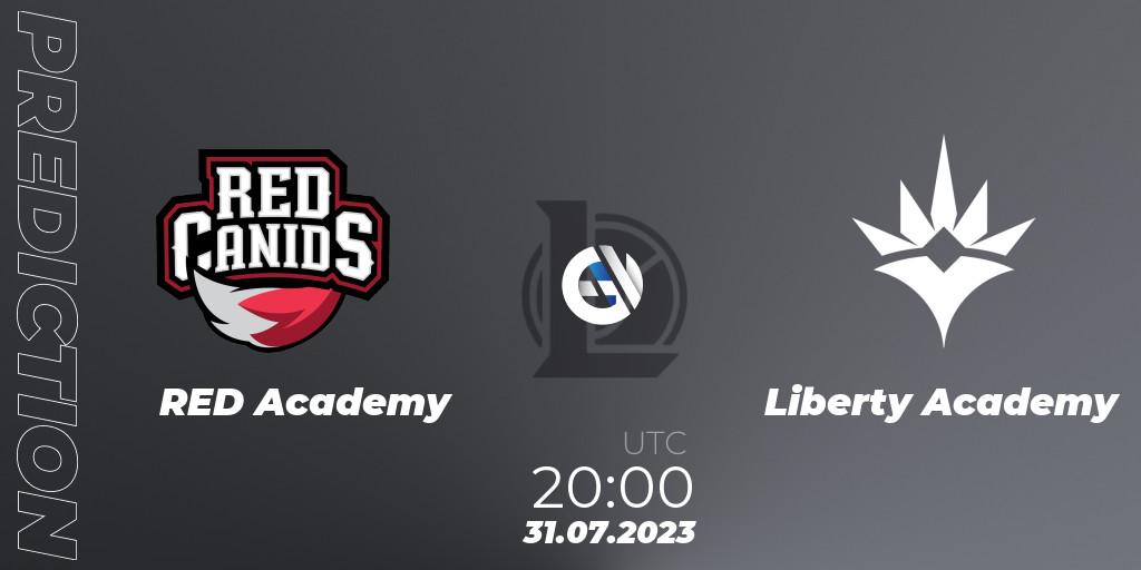 Prognose für das Spiel RED Academy VS Liberty Academy. 31.07.2023 at 20:00. LoL - CBLOL Academy Split 2 2023 - Group Stage