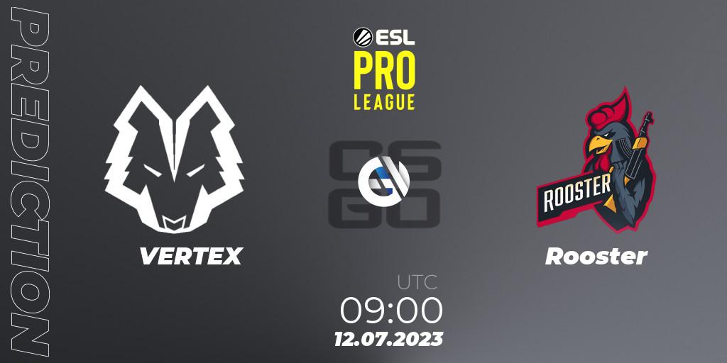 Prognose für das Spiel VERTEX VS Rooster. 12.07.23. CS2 (CS:GO) - ESL Pro League Season 18: Oceanic Qualifier