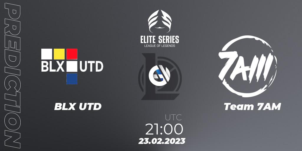 Prognose für das Spiel BLX UTD VS Team 7AM. 23.02.2023 at 21:00. LoL - Elite Series Spring 2023 - Group Stage