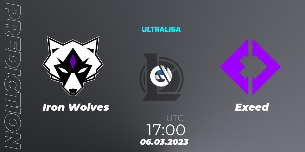 Prognose für das Spiel Iron Wolves VS Exeed. 06.03.2023 at 17:00. LoL - Ultraliga Season 9 - Group Stage