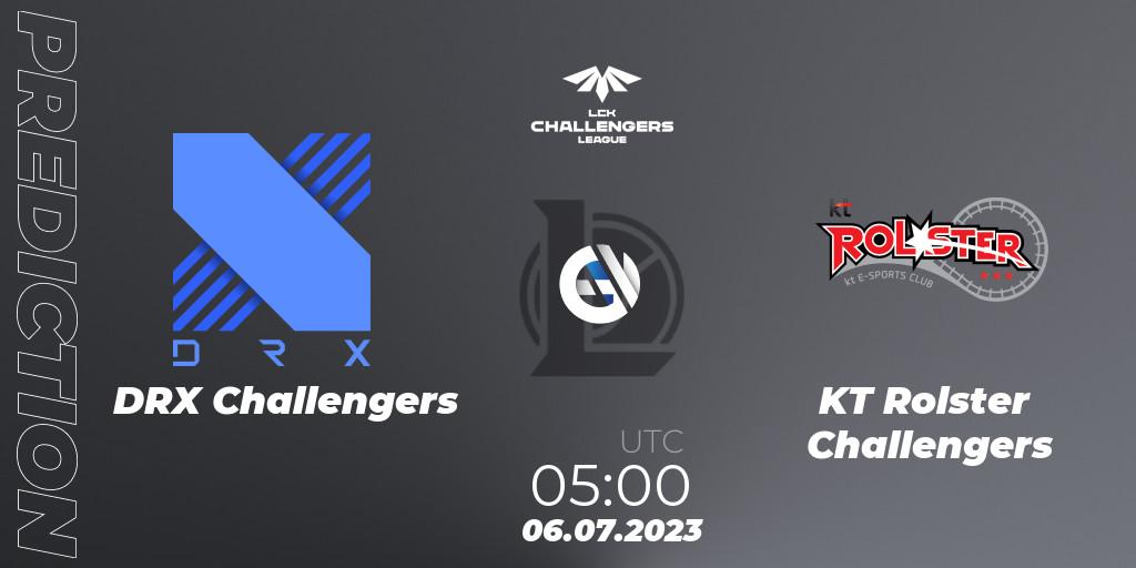 Prognose für das Spiel DRX Challengers VS KT Rolster Challengers. 06.07.23. LoL - LCK Challengers League 2023 Summer - Group Stage