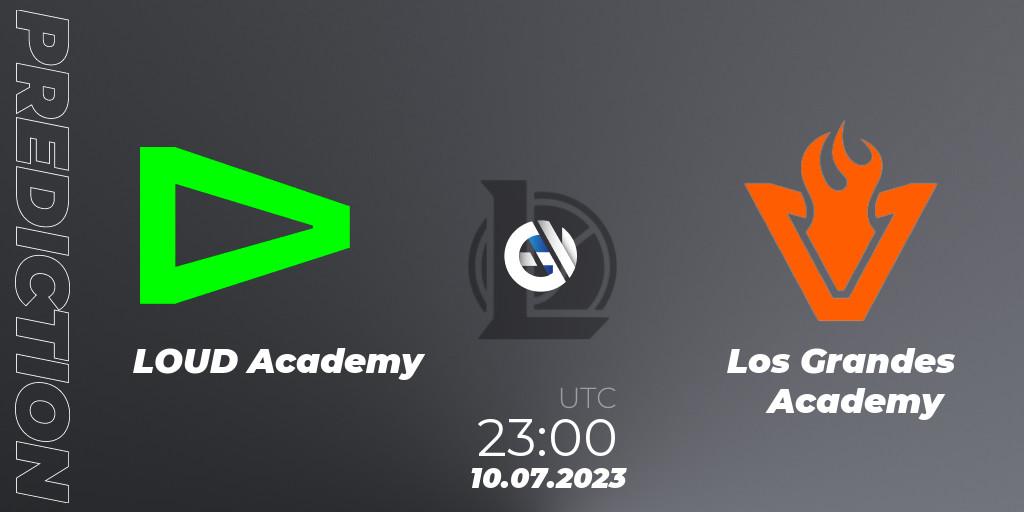 Prognose für das Spiel LOUD Academy VS Los Grandes Academy. 10.07.2023 at 23:00. LoL - CBLOL Academy Split 2 2023 - Group Stage